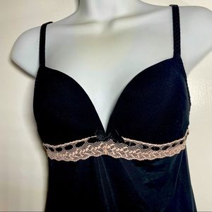 Silk Slip with Lace Insert Detail size M